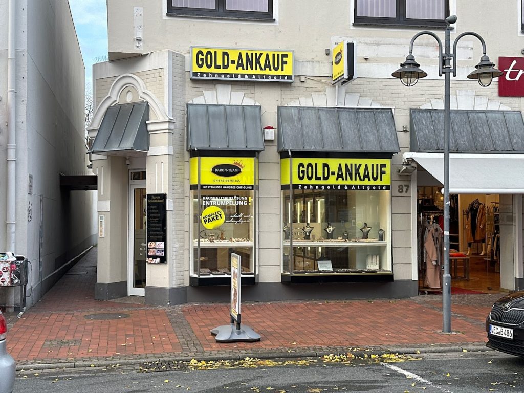 Ladengeschäft von Baron Goldankauf in Vechta